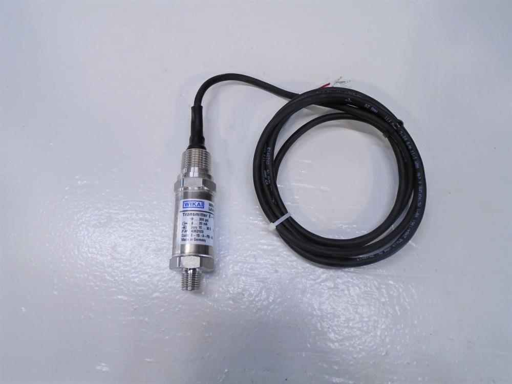 Wika E10 Pressure Transmitter, 4363103, 0300 PSI, E10APBINBZGX67ZZ